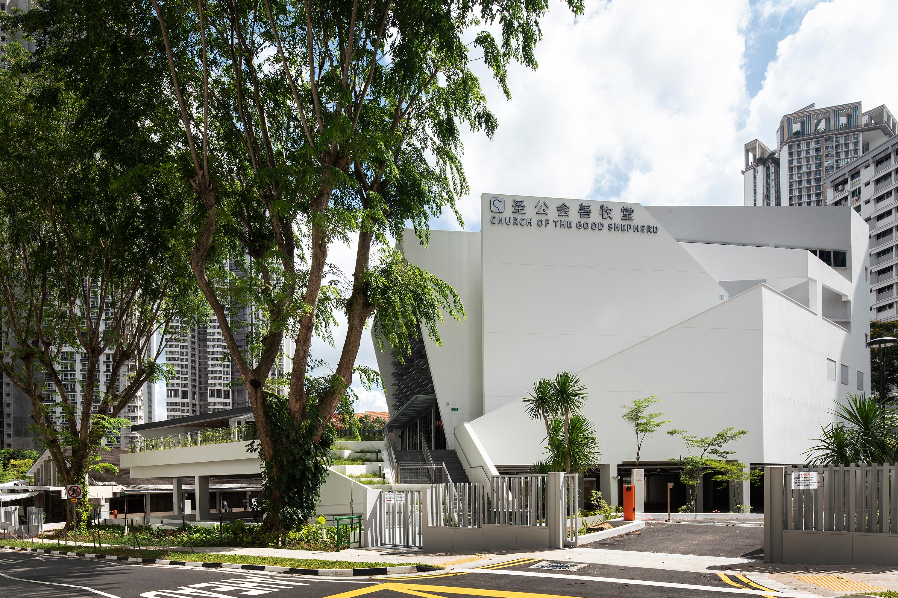 背景 - 新加坡圣公会善牧堂 - 正面 01 - 3000像素